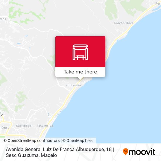 Avenida General Luiz De França Albuquerque, 18 | Sesc Guaxuma map