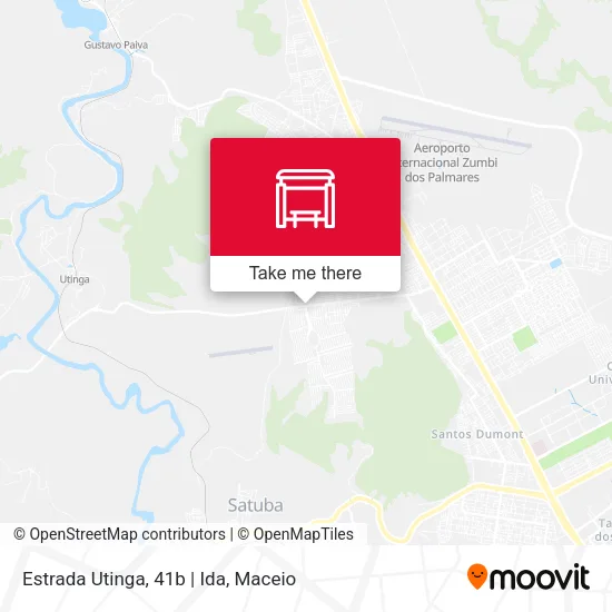 Estrada Utinga, 41b | Ida map