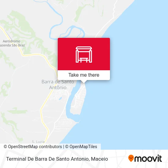 Terminal De Barra De Santo Antonio map