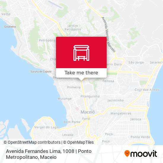 Mapa Avenida Fernandes Lima, 1008 | Ponto Metropolitano