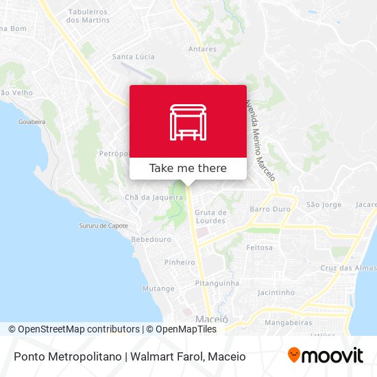 Mapa Ponto Metropolitano | Walmart Farol