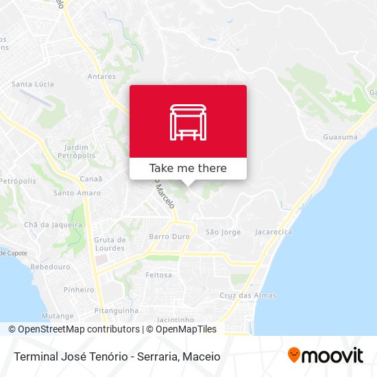 Terminal José Tenório - Serraria map