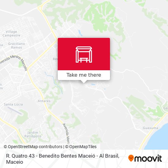 R. Quatro 43 - Benedito Bentes Maceió - Al Brasil map