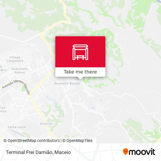 Terminal Frei Damião map