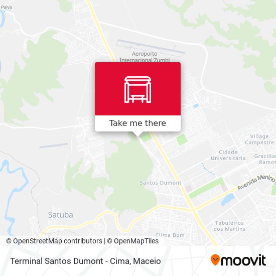 Terminal Santos Dumont - Cima map