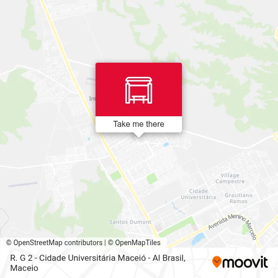 R. G 2 - Cidade Universitária Maceió - Al Brasil map