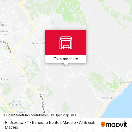 R. Dezoito 74 - Benedito Bentes Maceió - Al Brasil map