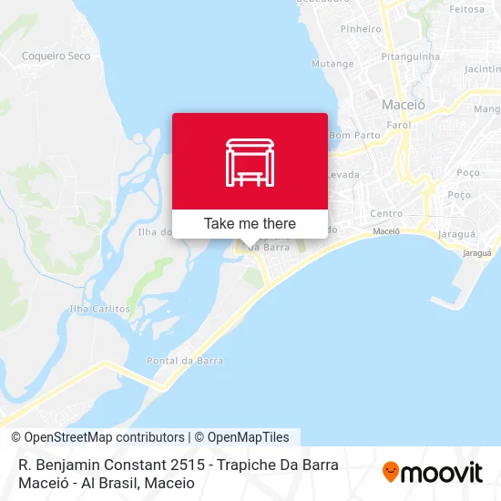 R. Benjamin Constant 2515 - Trapiche Da Barra Maceió - Al Brasil map