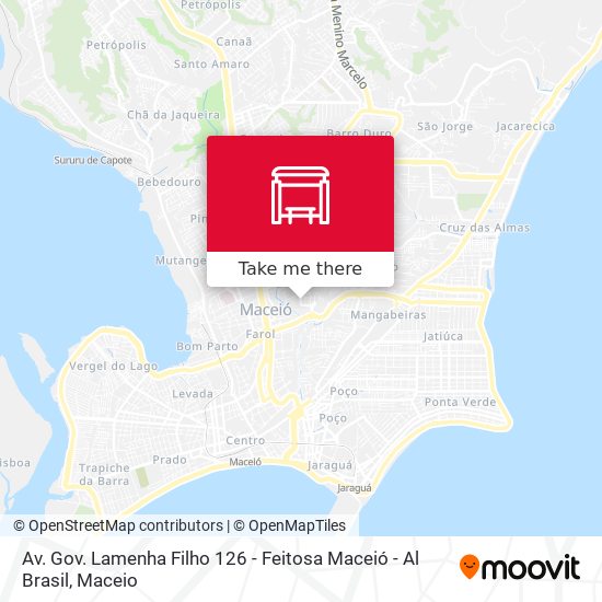 Av. Gov. Lamenha Filho 126 - Feitosa Maceió - Al Brasil map
