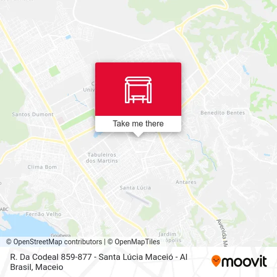 R. Da Codeal 859-877 - Santa Lúcia Maceió - Al Brasil map
