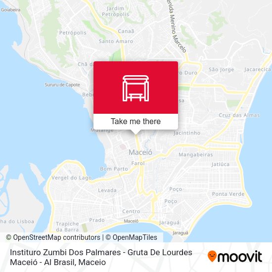 Instituro Zumbi Dos Palmares - Gruta De Lourdes Maceió - Al Brasil map