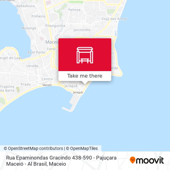 Mapa Rua Epaminondas Gracindo 438-590 - Pajuçara Maceió - Al Brasil