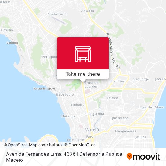 Mapa Avenida Fernandes Lima, 4376 | Defensoria Pública