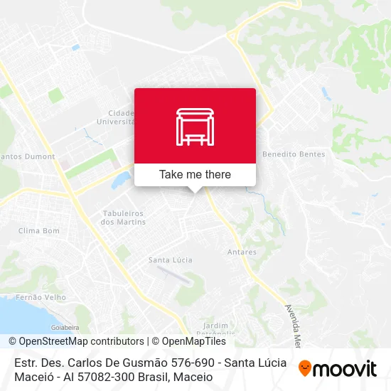 Estr. Des. Carlos De Gusmão 576-690 - Santa Lúcia Maceió - Al 57082-300 Brasil map