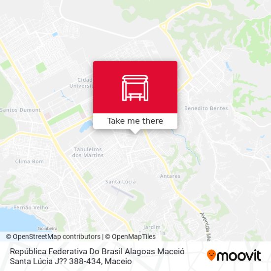 República Federativa Do Brasil Alagoas Maceió Santa Lúcia J?? 388-434 map