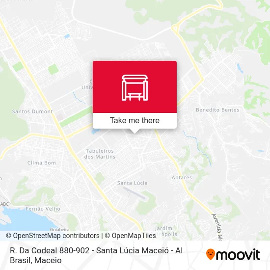 R. Da Codeal 880-902 - Santa Lúcia Maceió - Al Brasil map