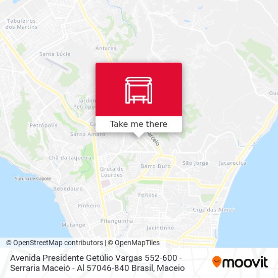 Avenida Presidente Getúlio Vargas 552-600 - Serraria Maceió - Al 57046-840 Brasil map