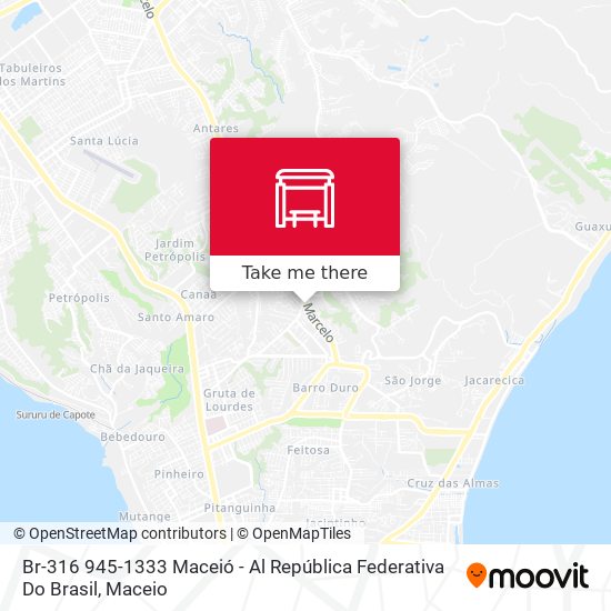 Br-316 945-1333 Maceió - Al República Federativa Do Brasil map