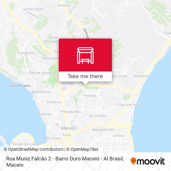 Rua Muniz Falcão 2 - Barro Duro Maceió - Al Brasil map