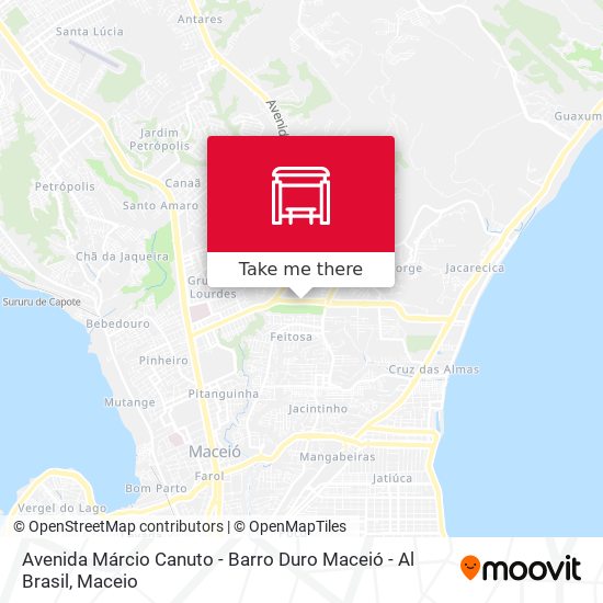 Avenida Márcio Canuto - Barro Duro Maceió - Al Brasil map