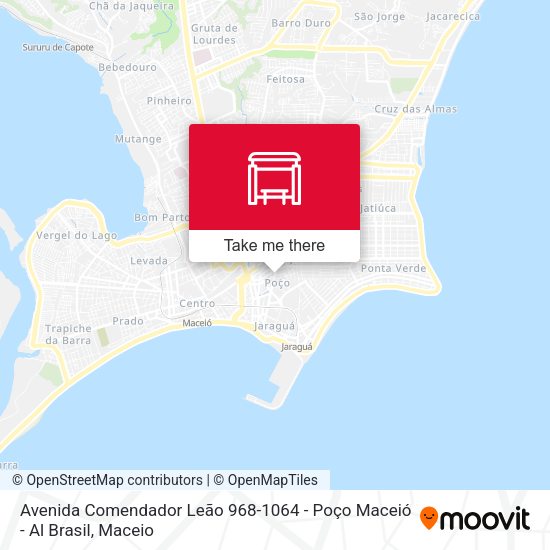 Avenida Comendador Leão 968-1064 - Poço Maceió - Al Brasil map