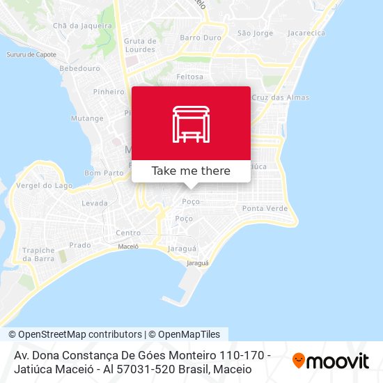 Mapa Av. Dona Constança De Góes Monteiro 110-170 - Jatiúca Maceió - Al 57031-520 Brasil