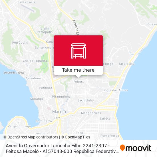 Mapa Avenida Governador Lamenha Filho 2241-2307 - Feitosa Maceió - Al 57043-600 República Federativa Do Brasil