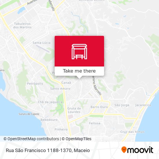Rua São Francisco 1188-1370 map