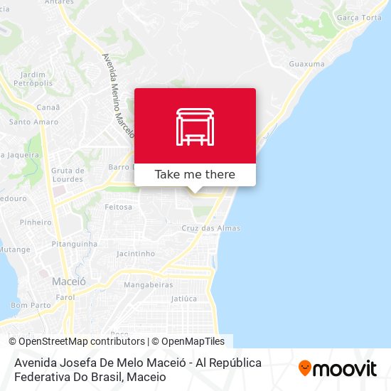 Mapa Avenida Josefa De Melo Maceió - Al República Federativa Do Brasil