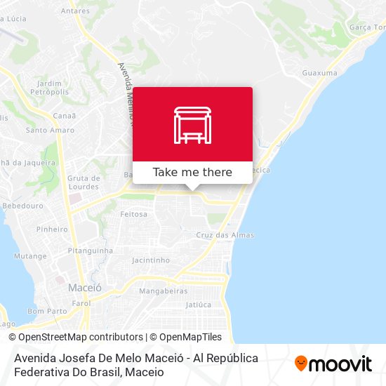 Mapa Avenida Josefa De Melo Maceió - Al República Federativa Do Brasil