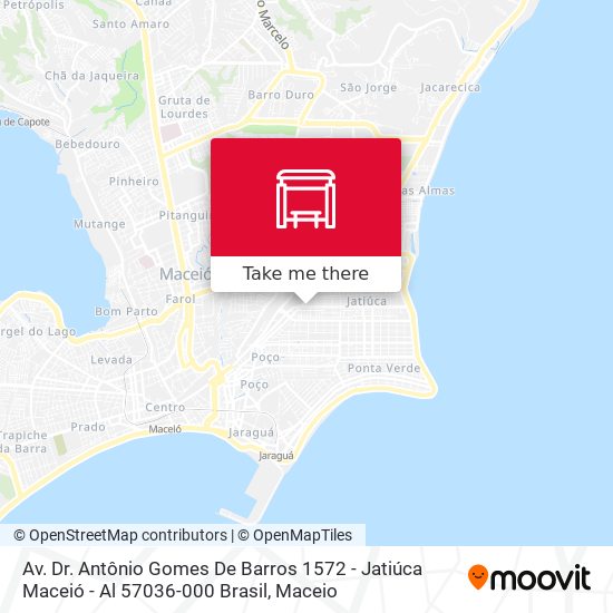 Av. Dr. Antônio Gomes De Barros 1572 - Jatiúca Maceió - Al 57036-000 Brasil map