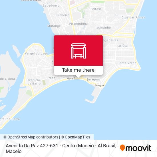 Avenida Da Paz 427-631 - Centro Maceió - Al Brasil map