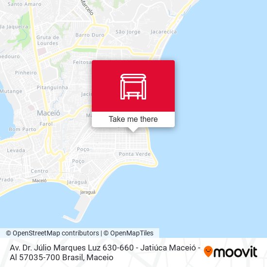 Mapa Av. Dr. Júlio Marques Luz 630-660 - Jatiúca Maceió - Al 57035-700 Brasil