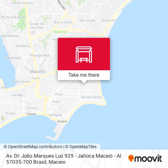 Mapa Av. Dr. Júlio Marques Luz 929 - Jatiúca Maceió - Al 57035-700 Brasil