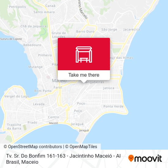 Tv. Sr. Do Bonfim 161-163 - Jacintinho Maceió - Al Brasil map