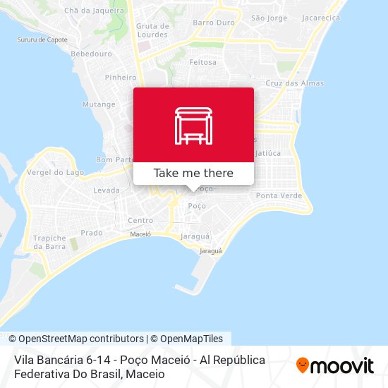 Vila Bancária 6-14 - Poço Maceió - Al República Federativa Do Brasil map