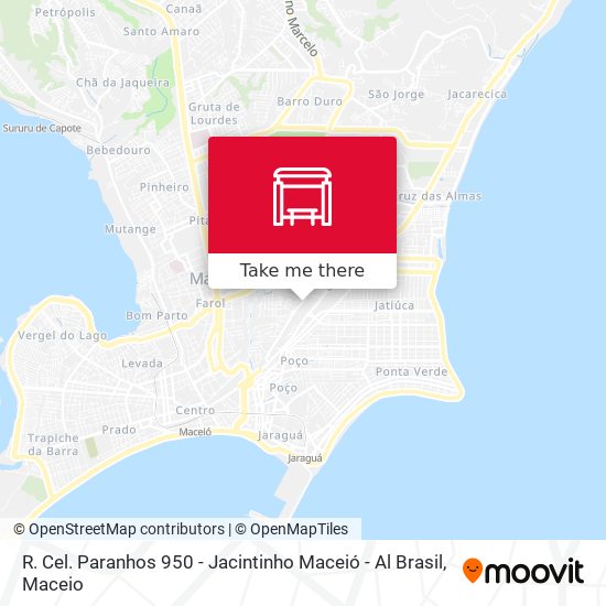 R. Cel. Paranhos 950 - Jacintinho Maceió - Al Brasil map