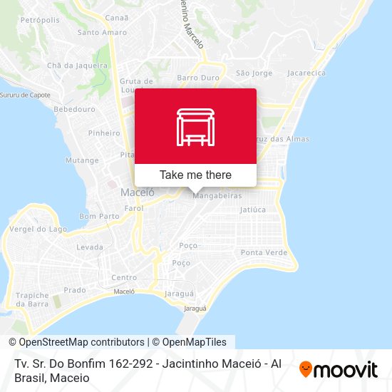 Tv. Sr. Do Bonfim 162-292 - Jacintinho Maceió - Al Brasil map
