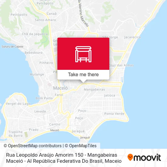 Rua Leopoldo Araújo Amorim 150 - Mangabeiras Maceió - Al República Federativa Do Brasil map
