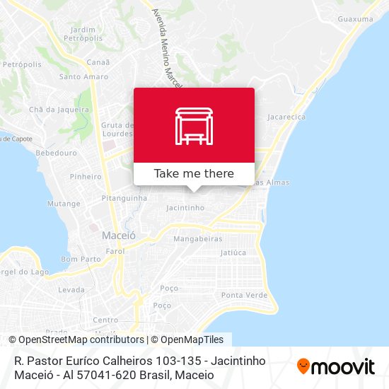 R. Pastor Euríco Calheiros 103-135 - Jacintinho Maceió - Al 57041-620 Brasil map