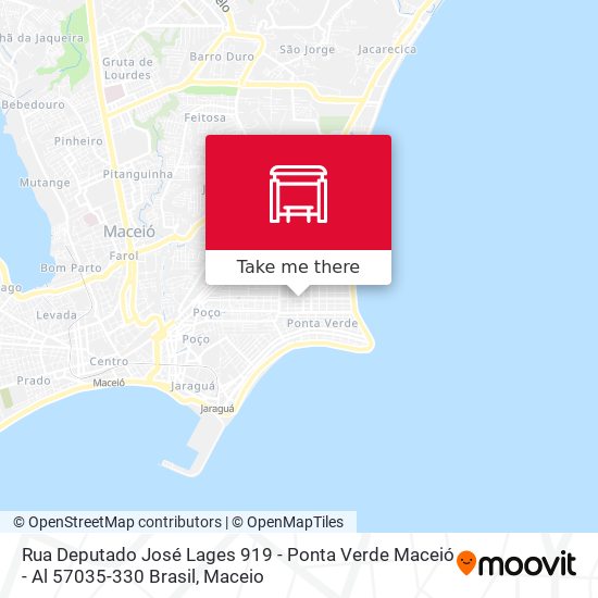 Mapa Rua Deputado José Lages 919 - Ponta Verde Maceió - Al 57035-330 Brasil