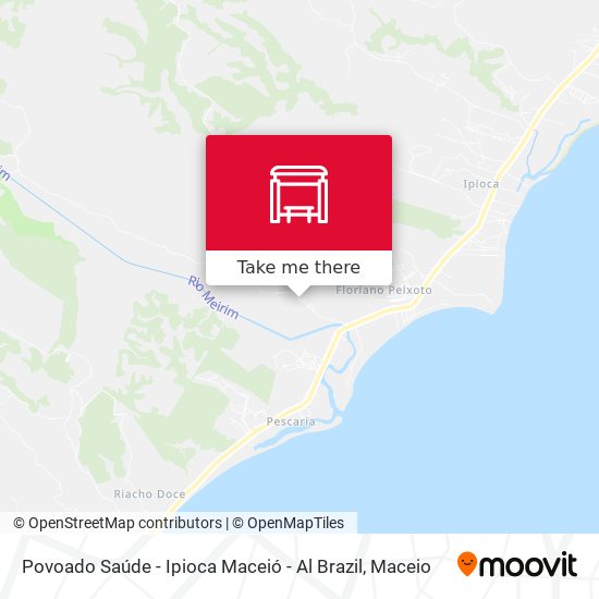 Povoado Saúde - Ipioca Maceió - Al Brazil map