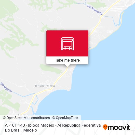 Al-101 140 - Ipioca Maceió - Al República Federativa Do Brasil map