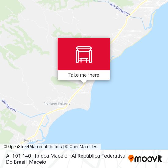 Al-101 140 - Ipioca Maceió - Al República Federativa Do Brasil map