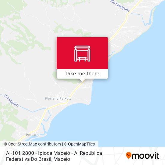 Al-101 2800 - Ipioca Maceió - Al República Federativa Do Brasil map