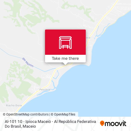 Al-101 10 - Ipioca Maceió - Al República Federativa Do Brasil map