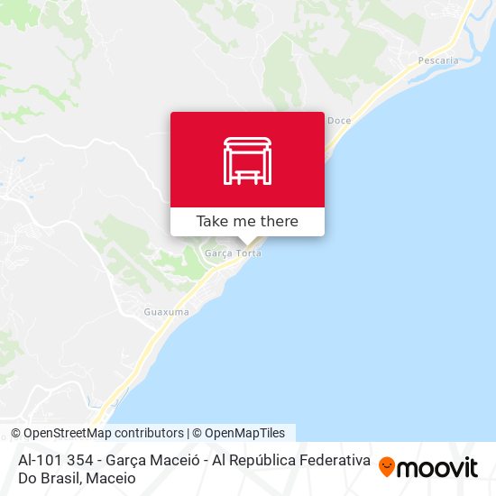 Al-101 354 - Garça Maceió - Al República Federativa Do Brasil map