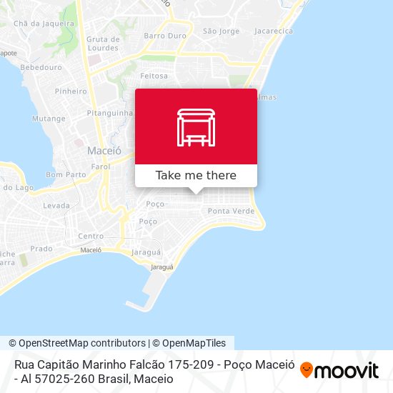 Mapa Rua Capitão Marinho Falcão 175-209 - Poço Maceió - Al 57025-260 Brasil