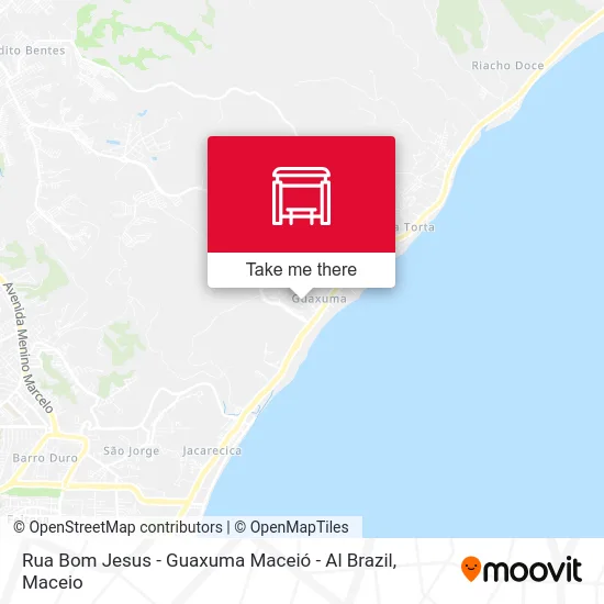 Rua Bom Jesus - Guaxuma Maceió - Al Brazil map