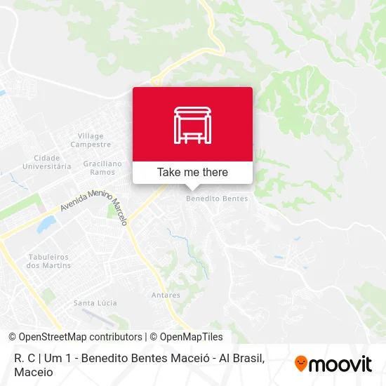 R. C | Um 1 - Benedito Bentes Maceió - Al Brasil map